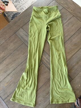 lululemon athletica Olive Green Bootcut Yoga Pants